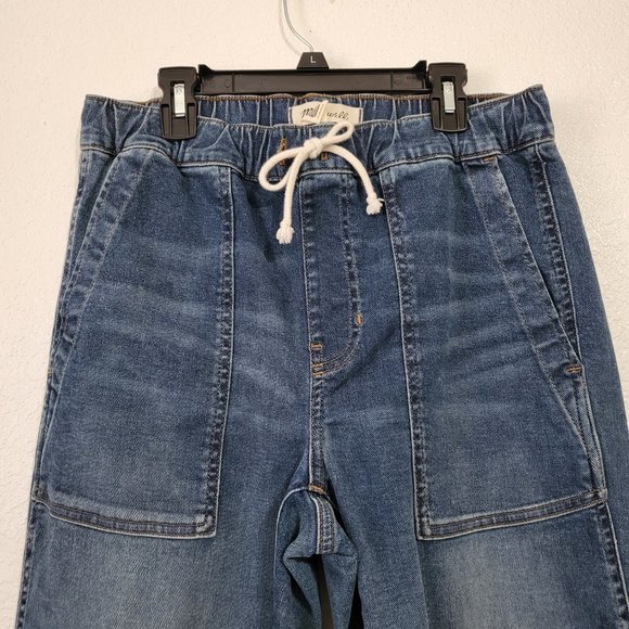 Women's Madewell Relaxed Pull On Drawstring‎ Jeans Jogger Style Pants Sz XS - Picture 12 of 13